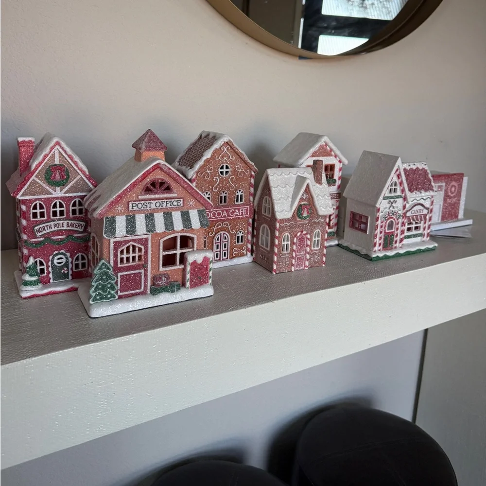 Target Bullseye Christmas Village Houses Set